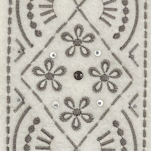 Alfred Dunner Cream Fair Isle Fleece Full Zip Jacket Large - Picture 7 of 10